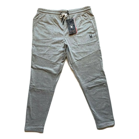NWT Spyder Active ProWEB Jogger Sweat Pants Mens Large L Fleece Lined Athletic - Picture 1 of 11